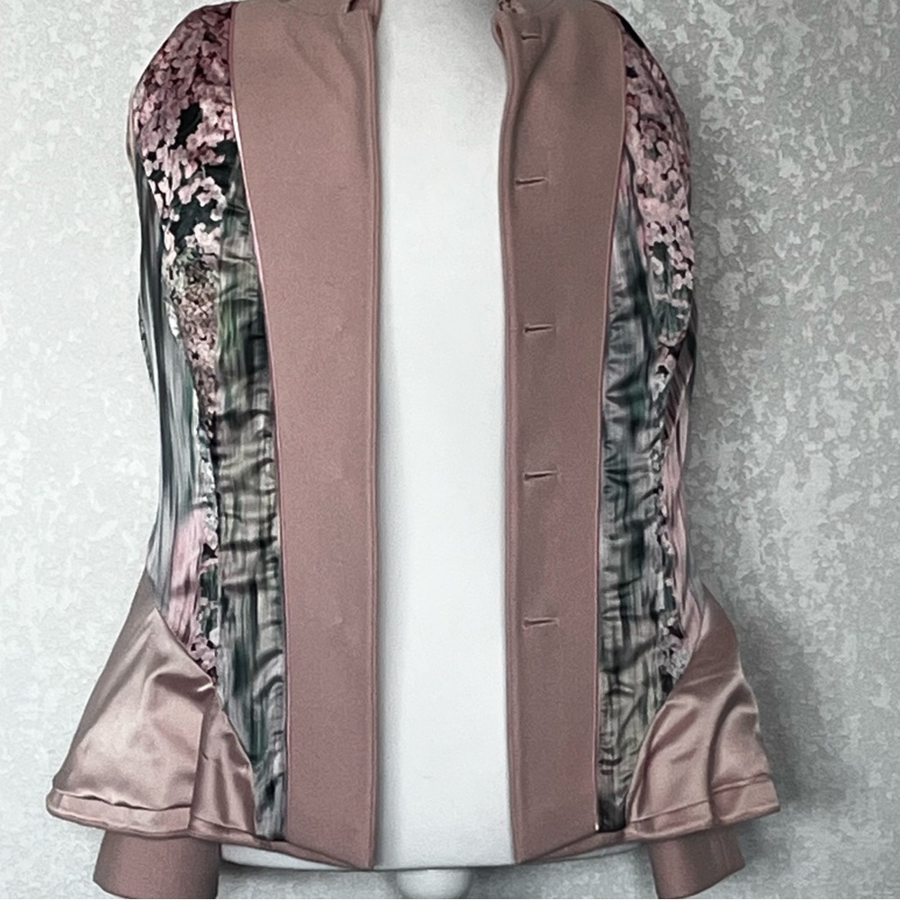 Ted Baker Touch of Cashmere Wool Blend Blazer Sz 3 Luxury European Chic Designer - Picture 16 of 16